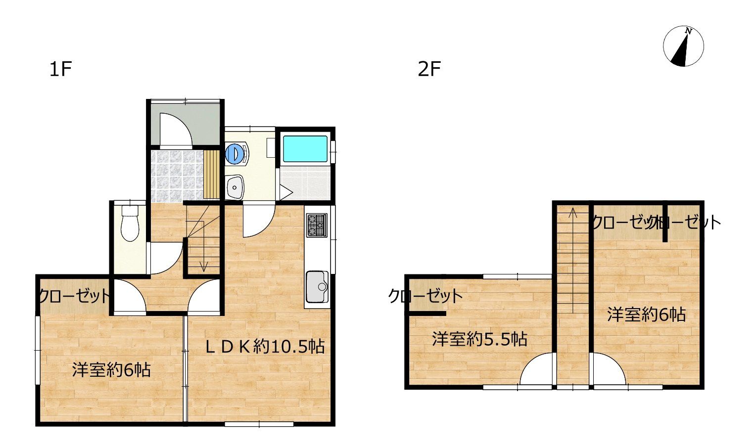 【間取図】リフォーム後の予定間取図です。洋室3部屋の3LDKになる予定です。工事の進捗によって変更になる可能性があります。